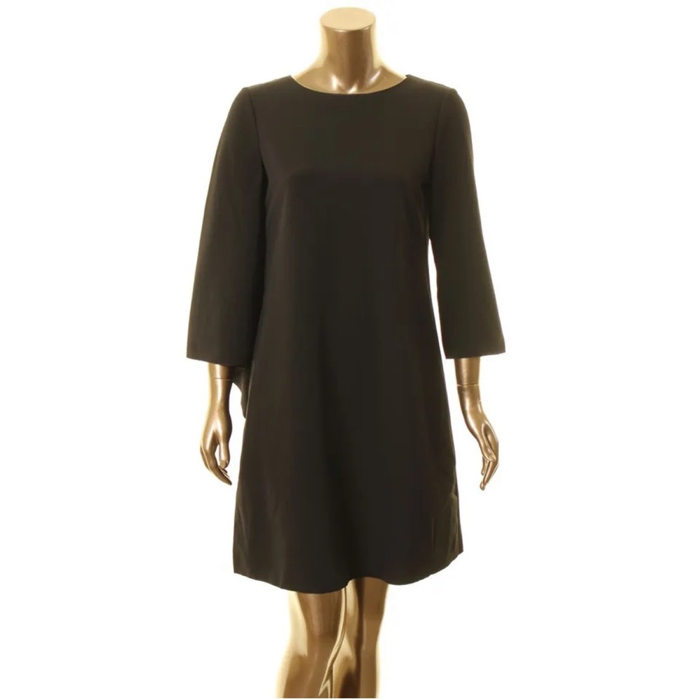 ANNE KLEIN NEW Women's Cape Crepe Split Sleeve Shift Dress. Size 8